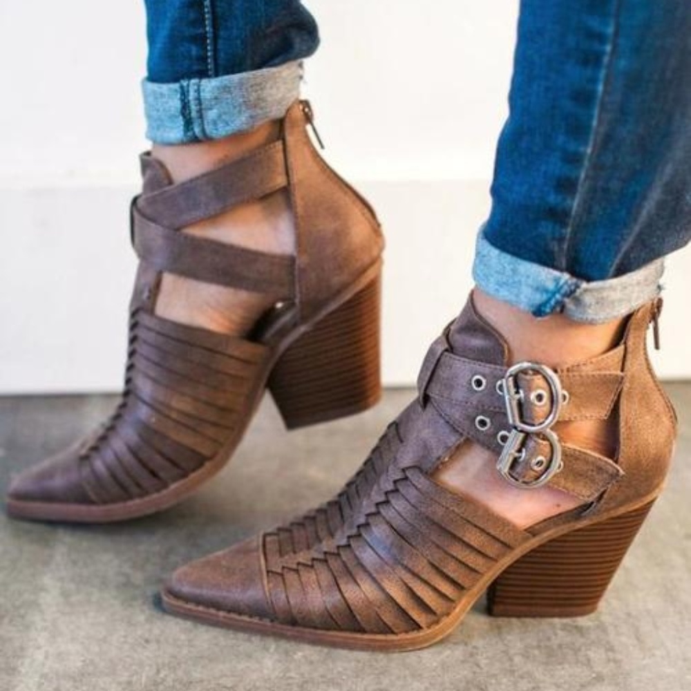 'Zoey' Strappy Booties - Picture 5 of 5